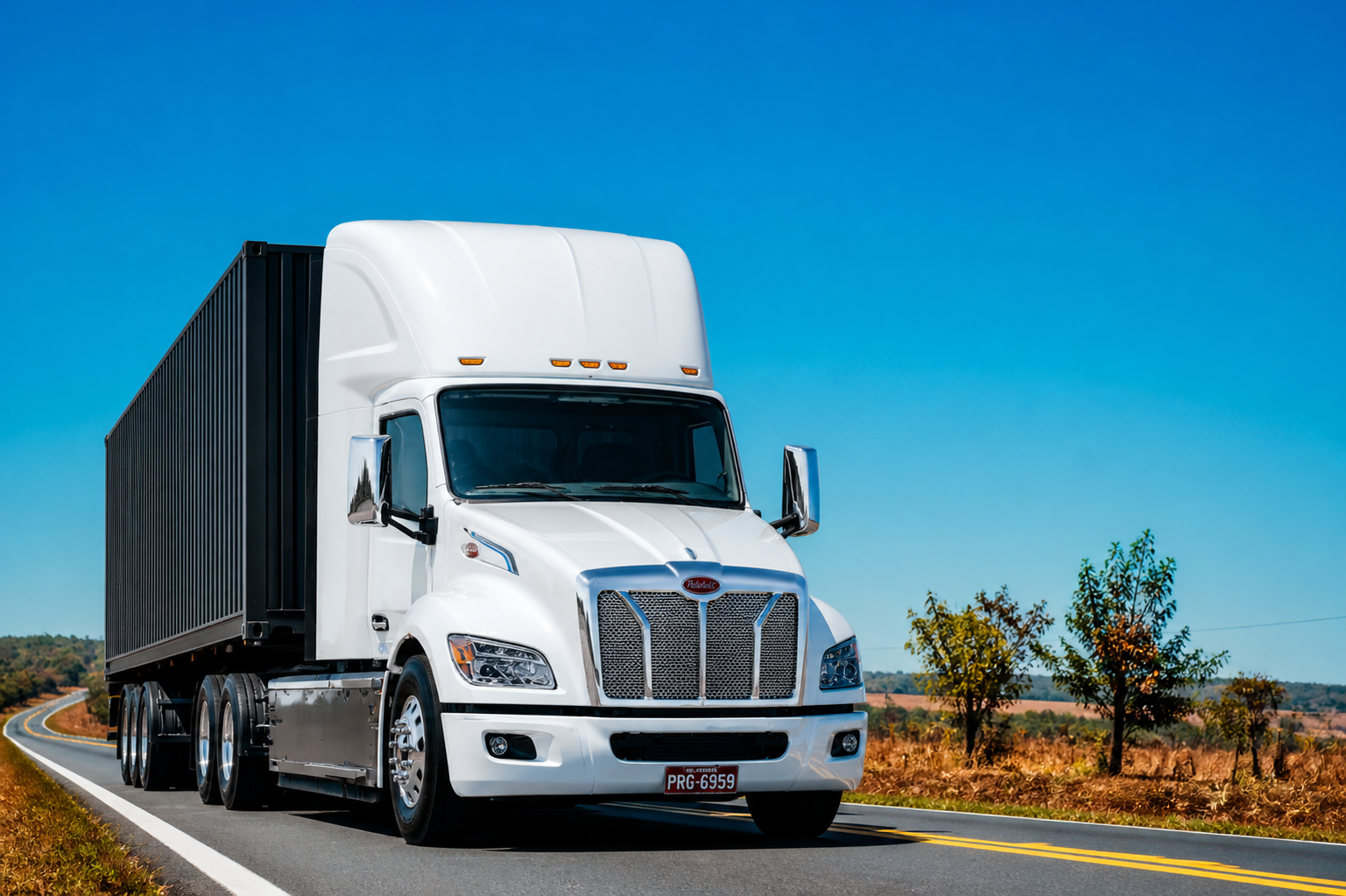 UG Transportation — fleet truck on the road